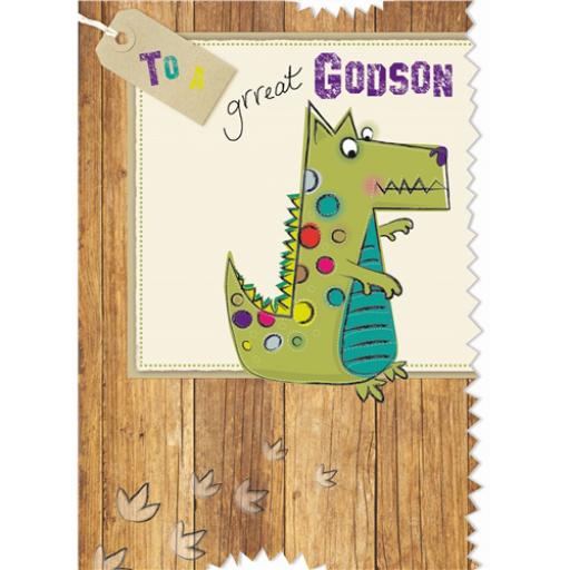 Family Circle Card - Dinosaur (Godson)