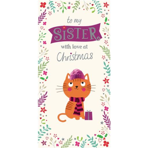 Christmas Card (Single) - Sister 'Christmas Kitten'