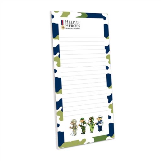 Help For Heroes Stationery - Magnetic Memo Pad