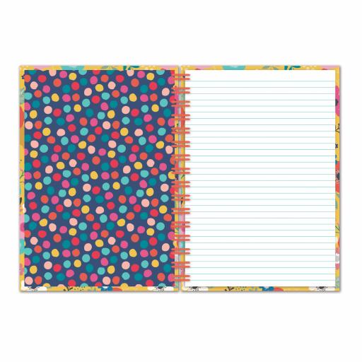 Bohemia Stationery - A5 Hardcover Notebook - Flowers