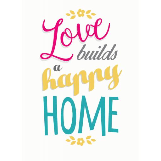 New Home Card - Build A Happy Home
