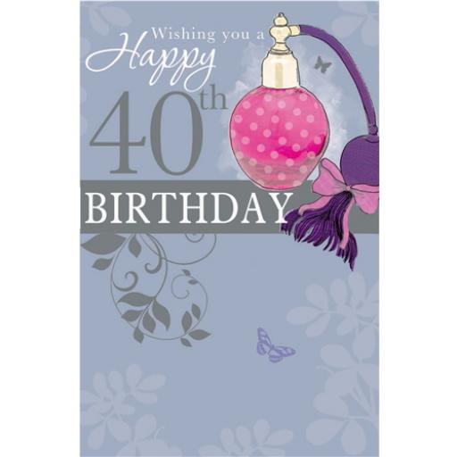 Age To Celebrate Card - 40 Perfume