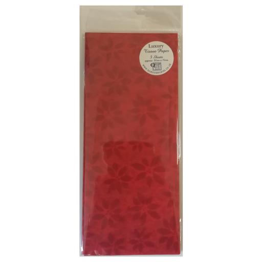 Christmas Tissue Paper Pack - Poinsettia