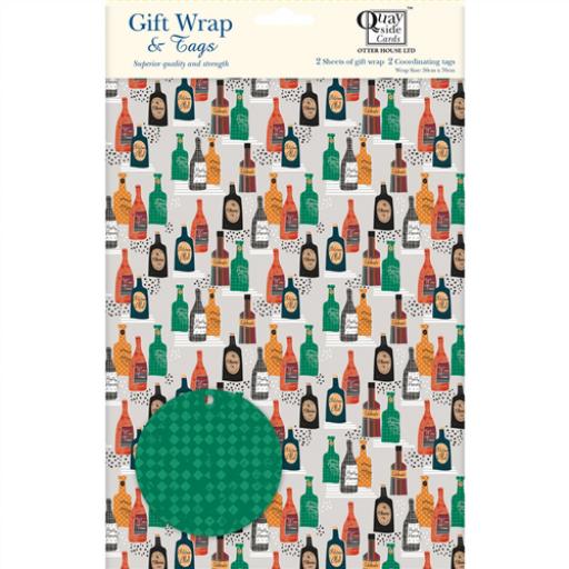 Gift Wrap & Tags - Bottles