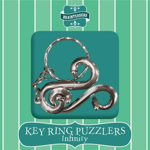 Brainteasers - Key ring Puzzle - Infinity (Difficult)