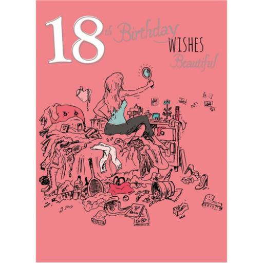 Age To Celebrate Card - 18 Birthday Beautiful