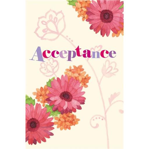 Wedding Acceptance Card - Floral