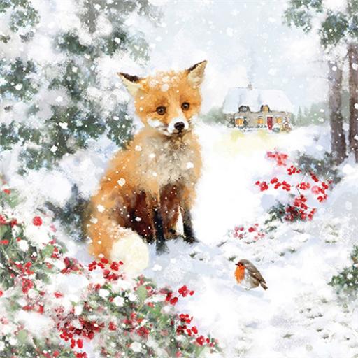 Charity Christmas Card Pack - Festive Fox