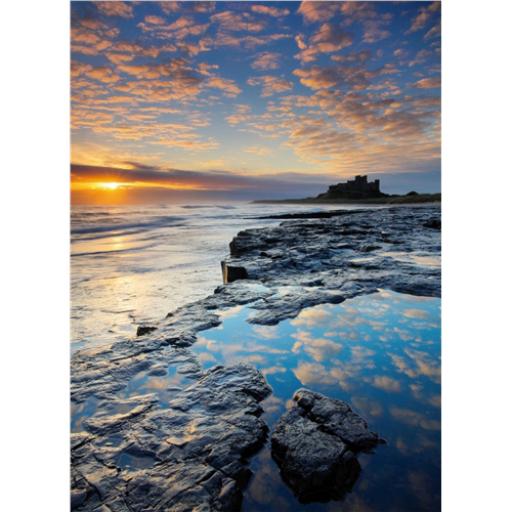 Perfectly Picturesque Card - Bamburgh Castle (Northumberland)