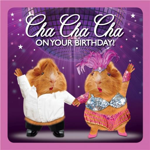 Crazy Crew Card - Cha Cha Cha (Birthday)