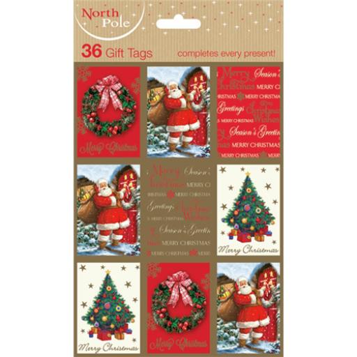 Christmas Gift Tags - Traditional (36)