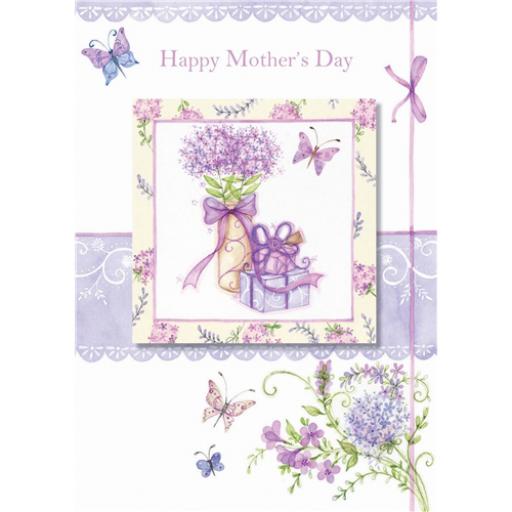 Mother's Day Card - Flowers & Present
