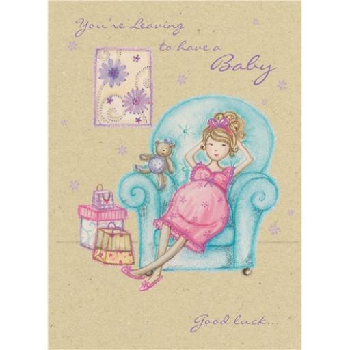 New Baby Card - Yummy Mummy (Leaving Card)