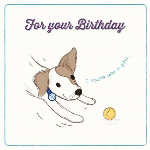 Tommy Doggy Card - Gift Ball