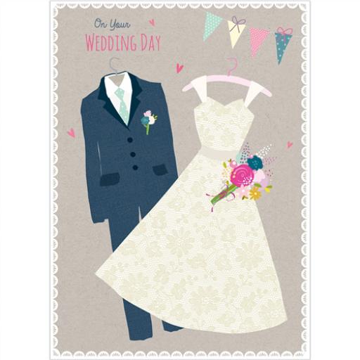 Wedding Card - Dress &amp; Suit