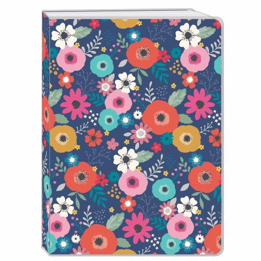Bohemia Stationery - Plastic Cover Notebook - Flowers