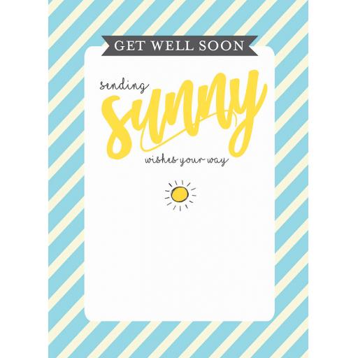 Get Well Soon Card - Sunny Get Well Wishes