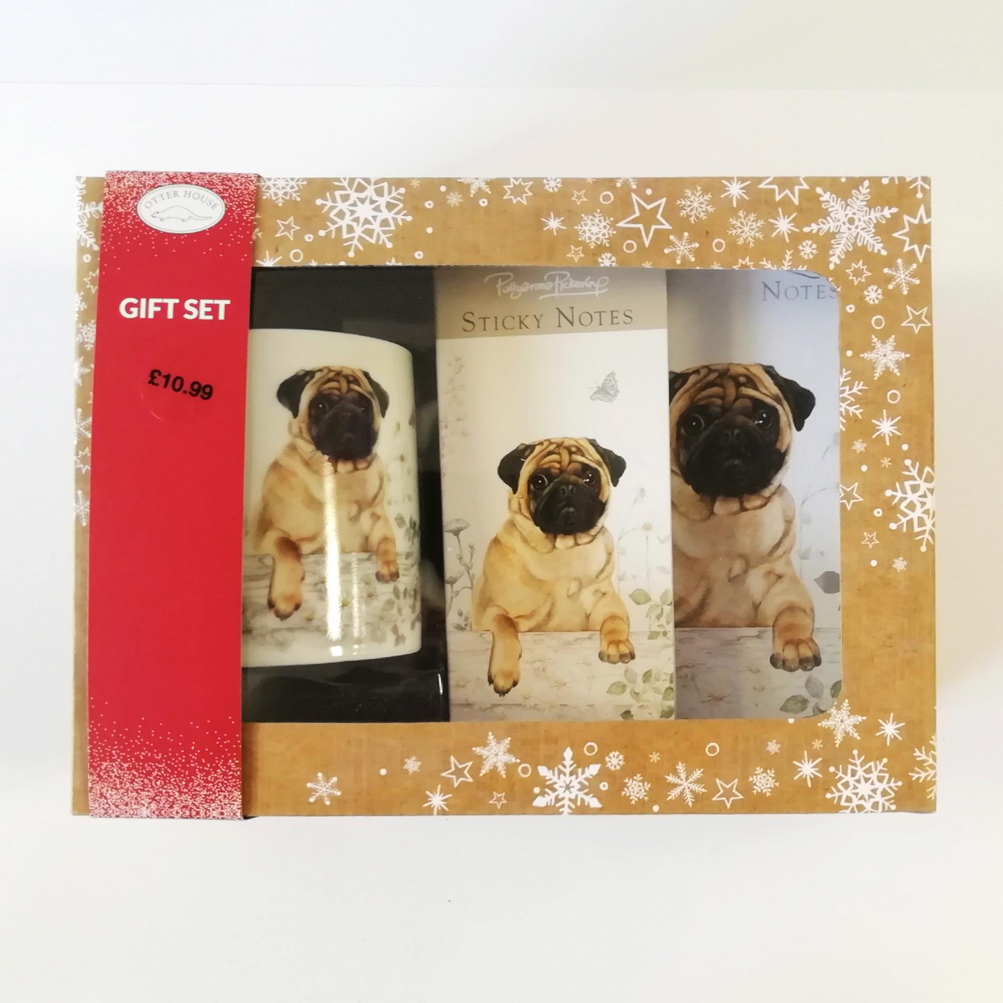Christmas Gift Box Pug