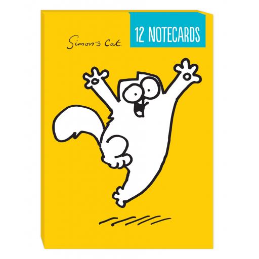 Simon's Cat Stationery - A6 Notecard Pack (12) - Yey/Hi