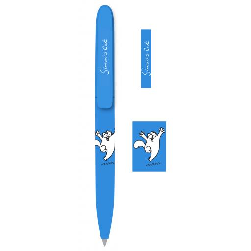 Simon's Cat Stationery - Eco Pen - Blue