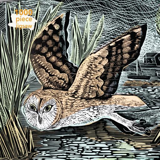 Angela Harding Marsh Owl 1000 Piece Jigsaw