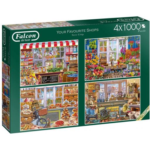 Your Favourite Shops Set of 4 x 1000 Piece Jigsaw