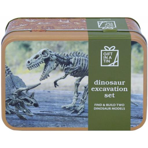 Dinosaur Excavation Set - Gift in a Tin