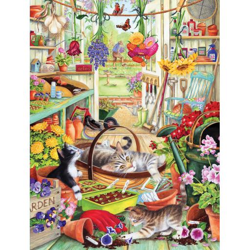 Cats In The Kitchen Rectangular Jigsaw 