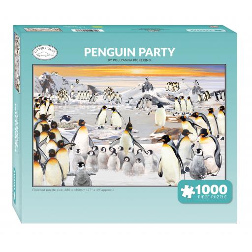 Rechteckige Jigsaw-Penguin Party 