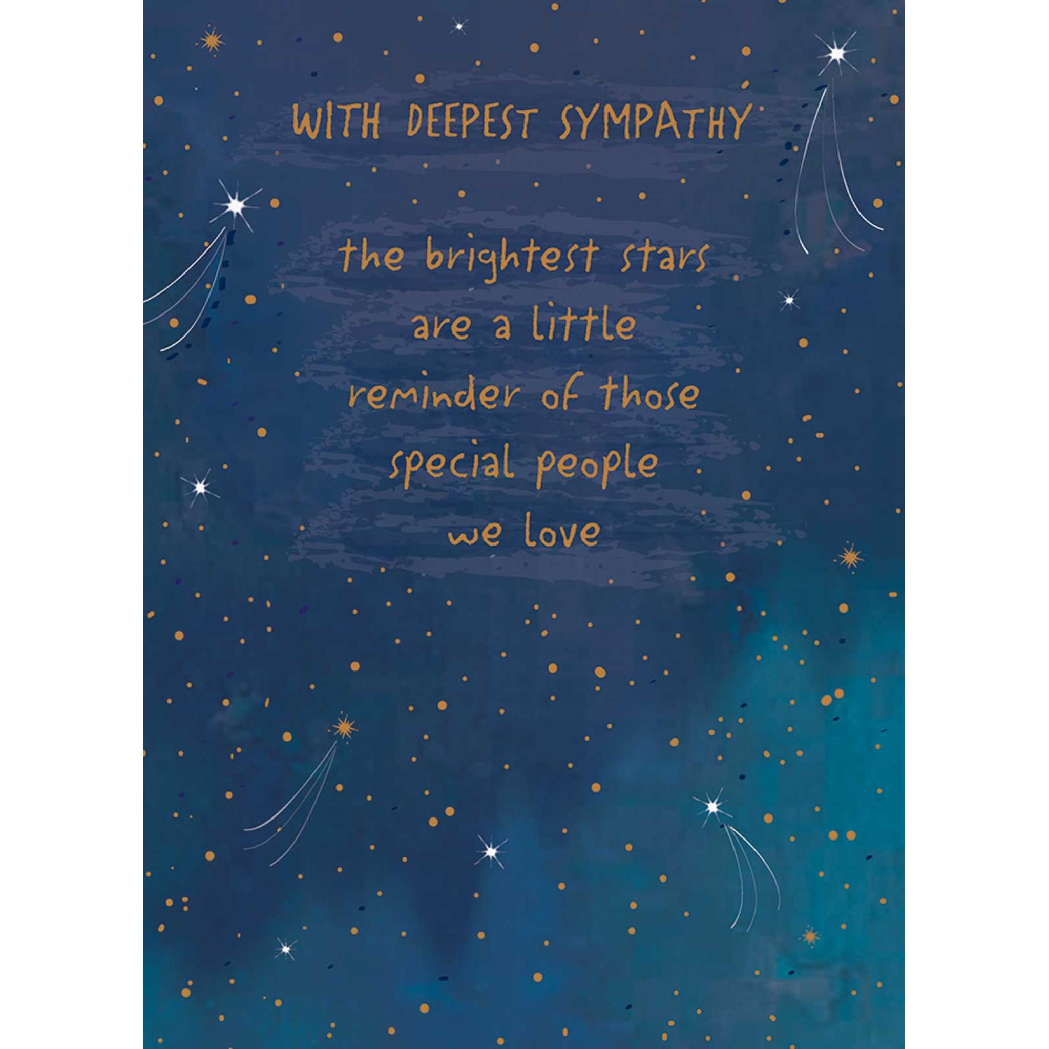 Sympathy Card Brightest Stars