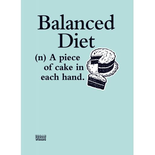 Urban Words Card Collection - Balanced Diet