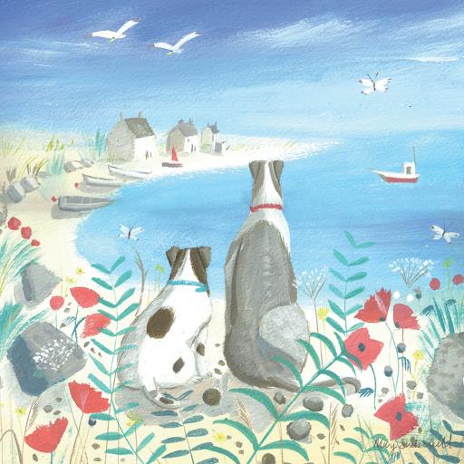 Quayside Gallery Card Collection - Beach Dogs