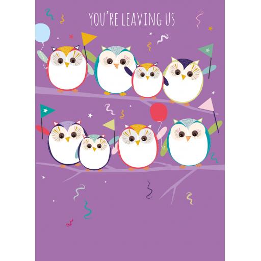 Sorry Card - Goodbye Owls