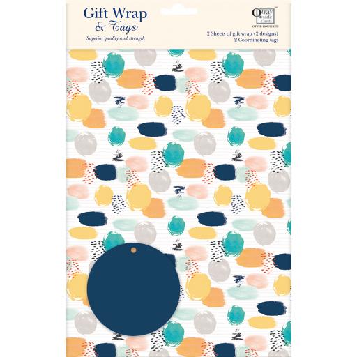 Gift Wrap &amp; Tags - Pastel Shapes