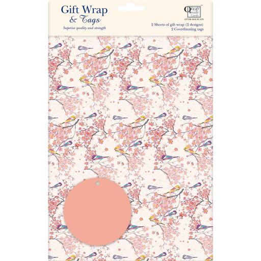Gift Wrap &amp; Tags - Blossom &amp; Birds