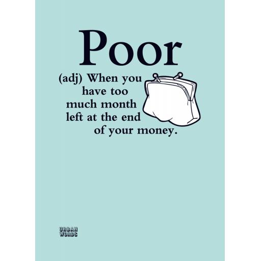 Urban Words Card Collection - Poor