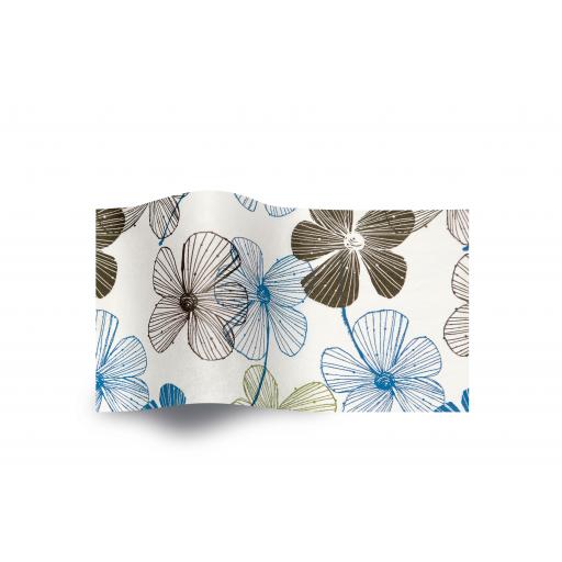 Tissue Pack - Floral Lines (3 Sheets)