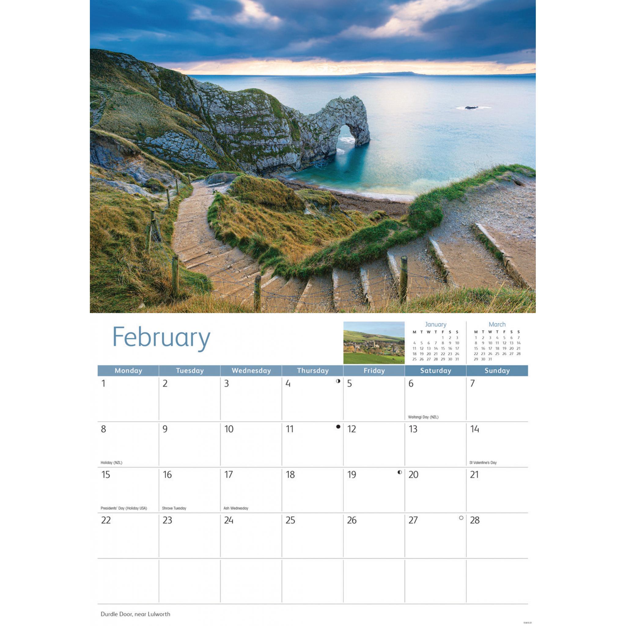 Dorset 2020 A4 Calendar