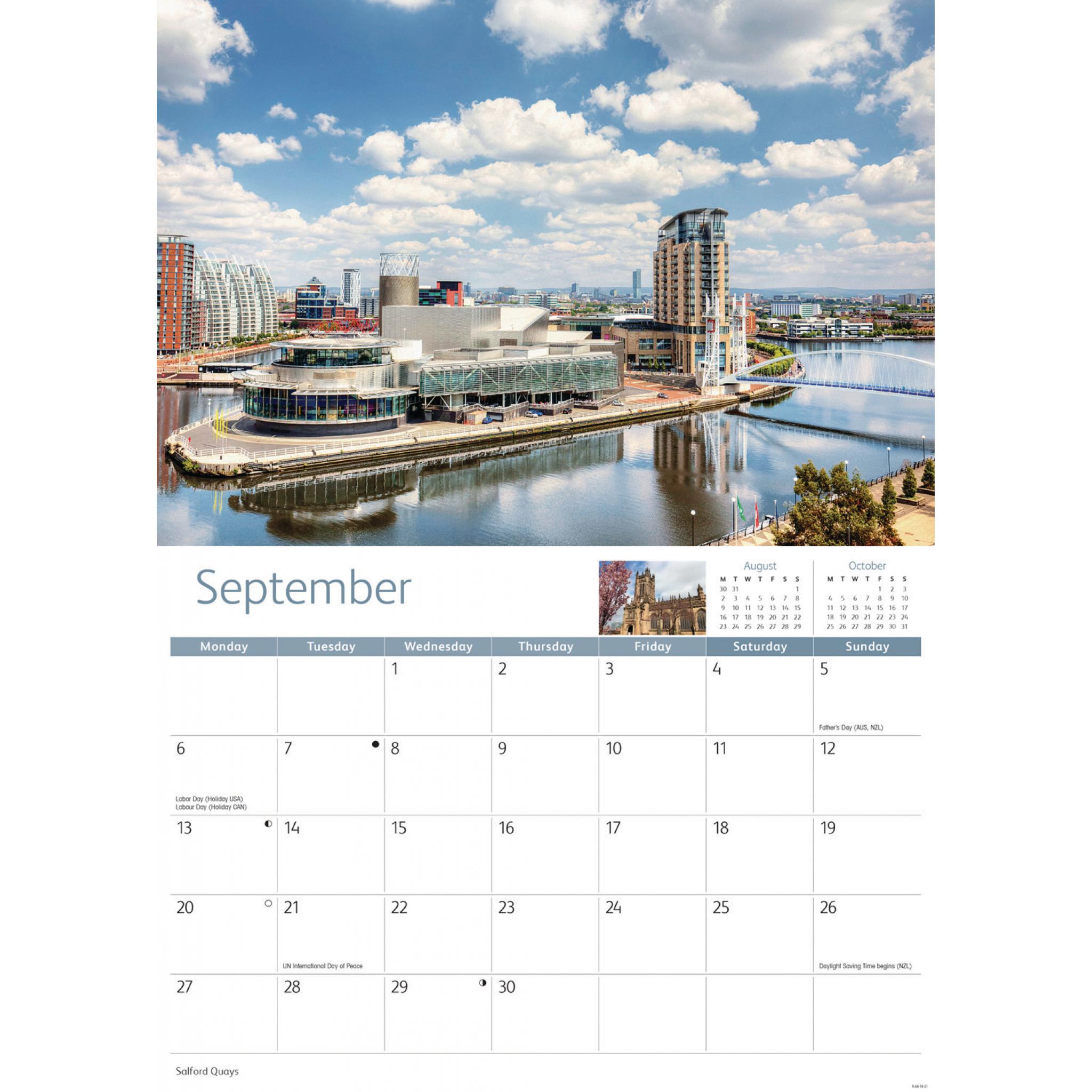 Manchester 2020 A4 Calendar