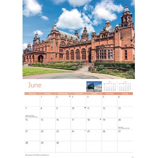 Glasgow 2020 A4 Calendar