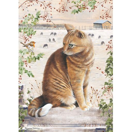 Rectangular Jigsaw - Christmas Cat