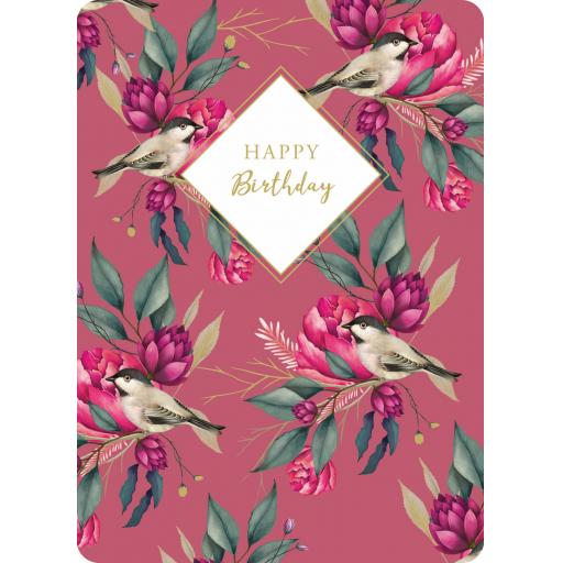 Botanical Blooms Card Collection - Raspberry Repeat