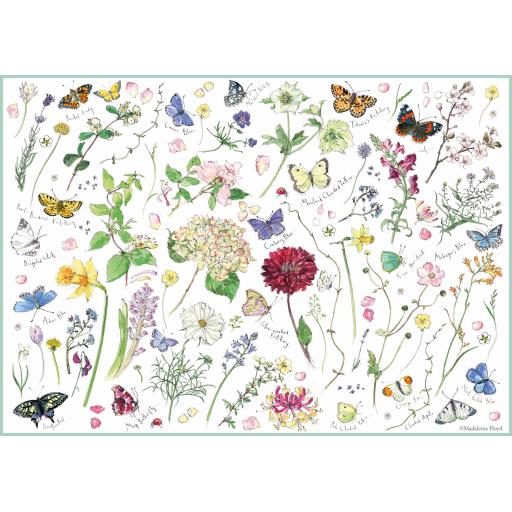 Rectangular Jigsaw - Madeleine Floyd Flowers &amp; Butterflies