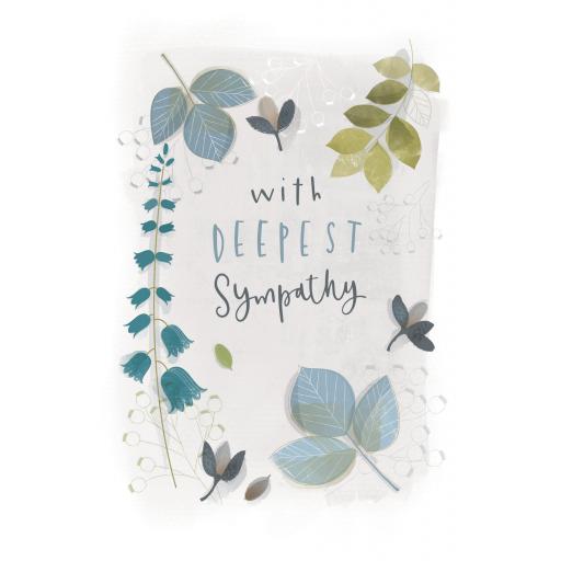 Sympathy Card - Sympathy Leaves