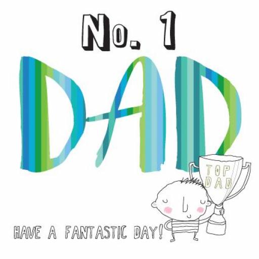 Fathers Day Card - No.1 Dad