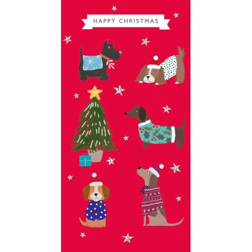 Christmas Card (Single) - Money Wallet - Dogs