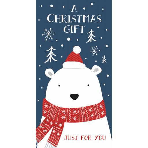 Christmas Card (Single) - Money Wallet - Polar Bear
