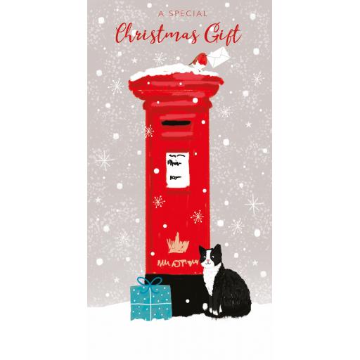 Christmas Card (Single) - Money Wallet - Cat