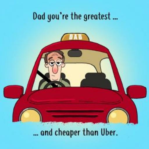Fathers Day Card - Uber