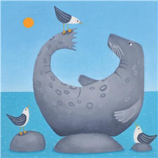 Ailsa Black Card Collection - Seal 'Born To Fish'
